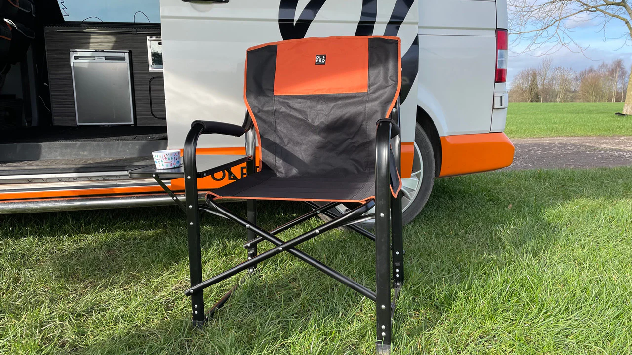 Directors Chair Orange & Black - Image 2