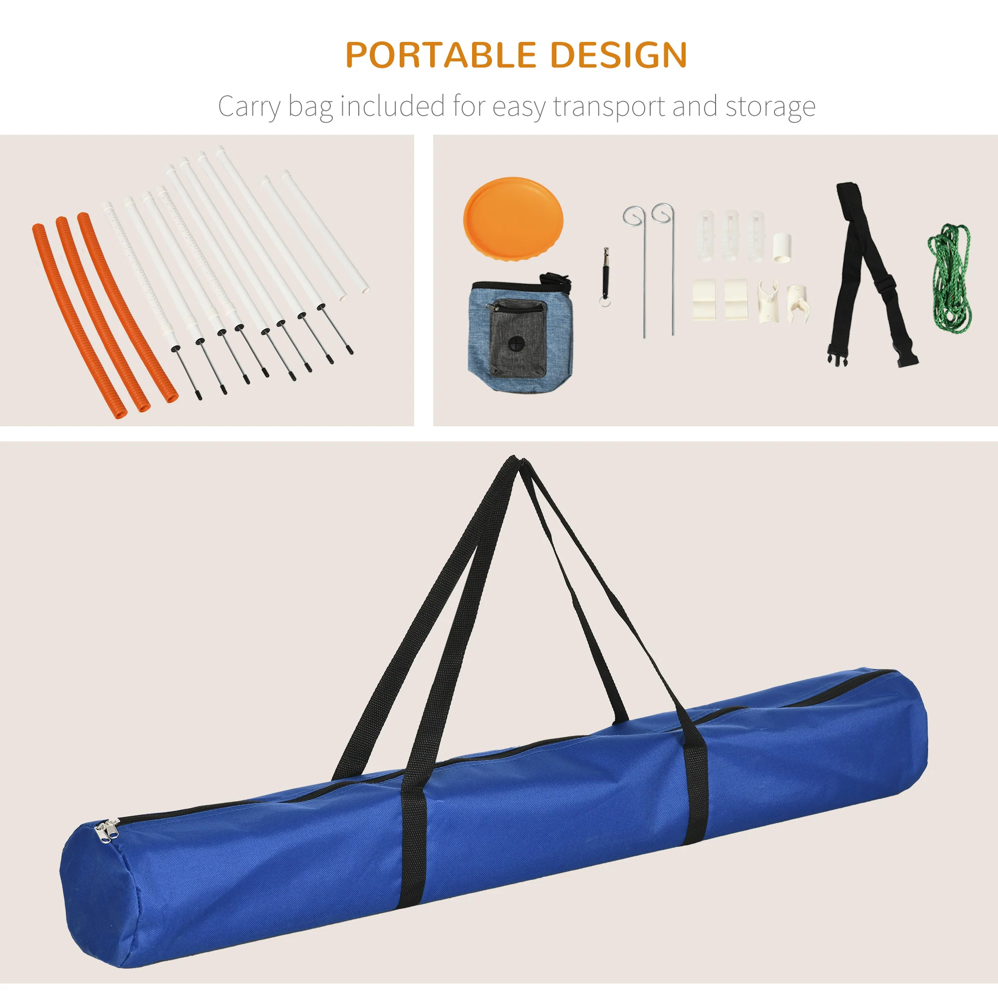 Dog Agility Equipment Obedience Training Set for Dogs - Multicoloured - Image 6
