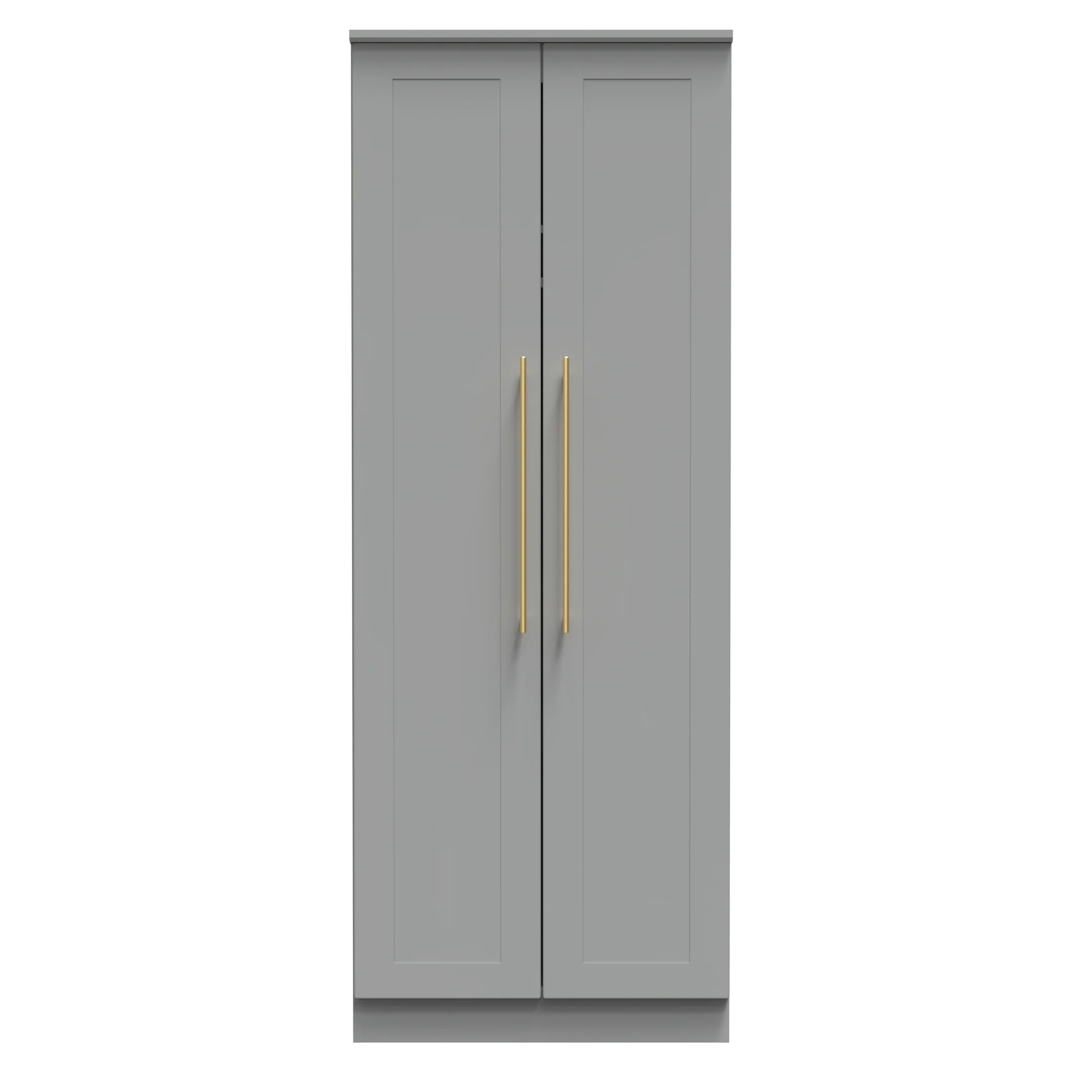 Ealing Ready Assembled 2 Door Wardrobe in Dusk Grey