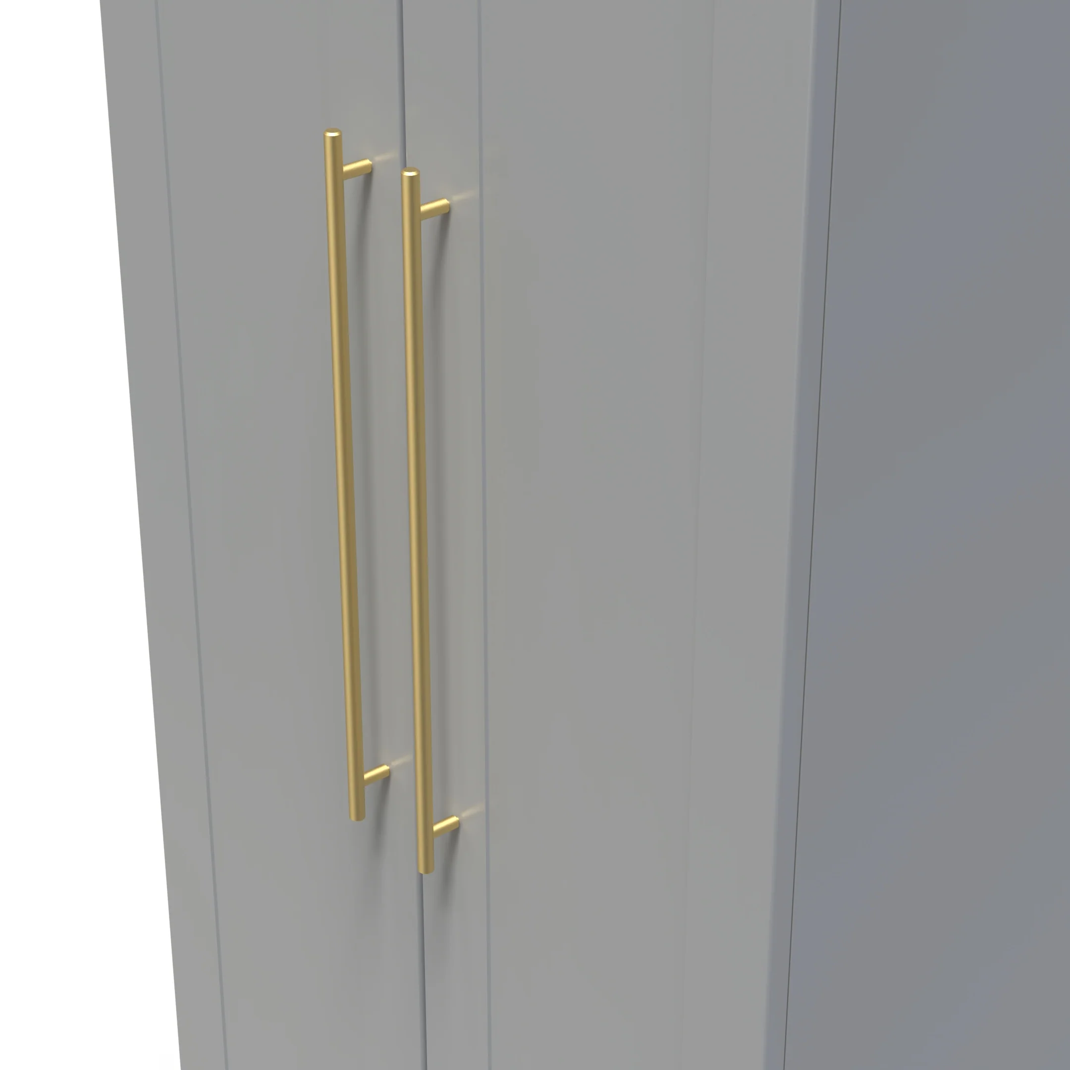 Ealing Ready Assembled 2 Door Wardrobe in Dusk Grey - Image 4