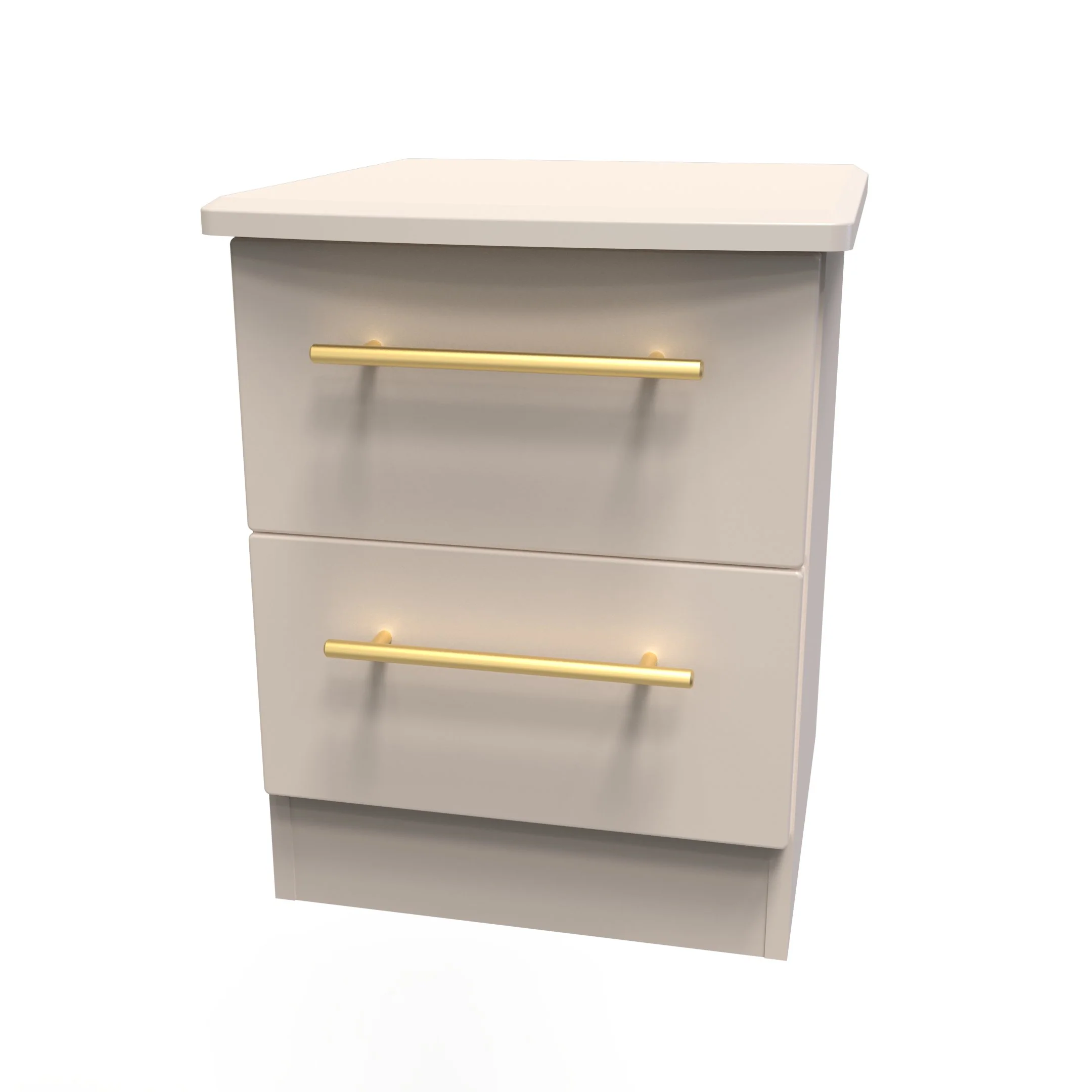 Ealing Ready Assembled 2 Drawer Bedside Cabinet in Kashmir Matt - Image 3