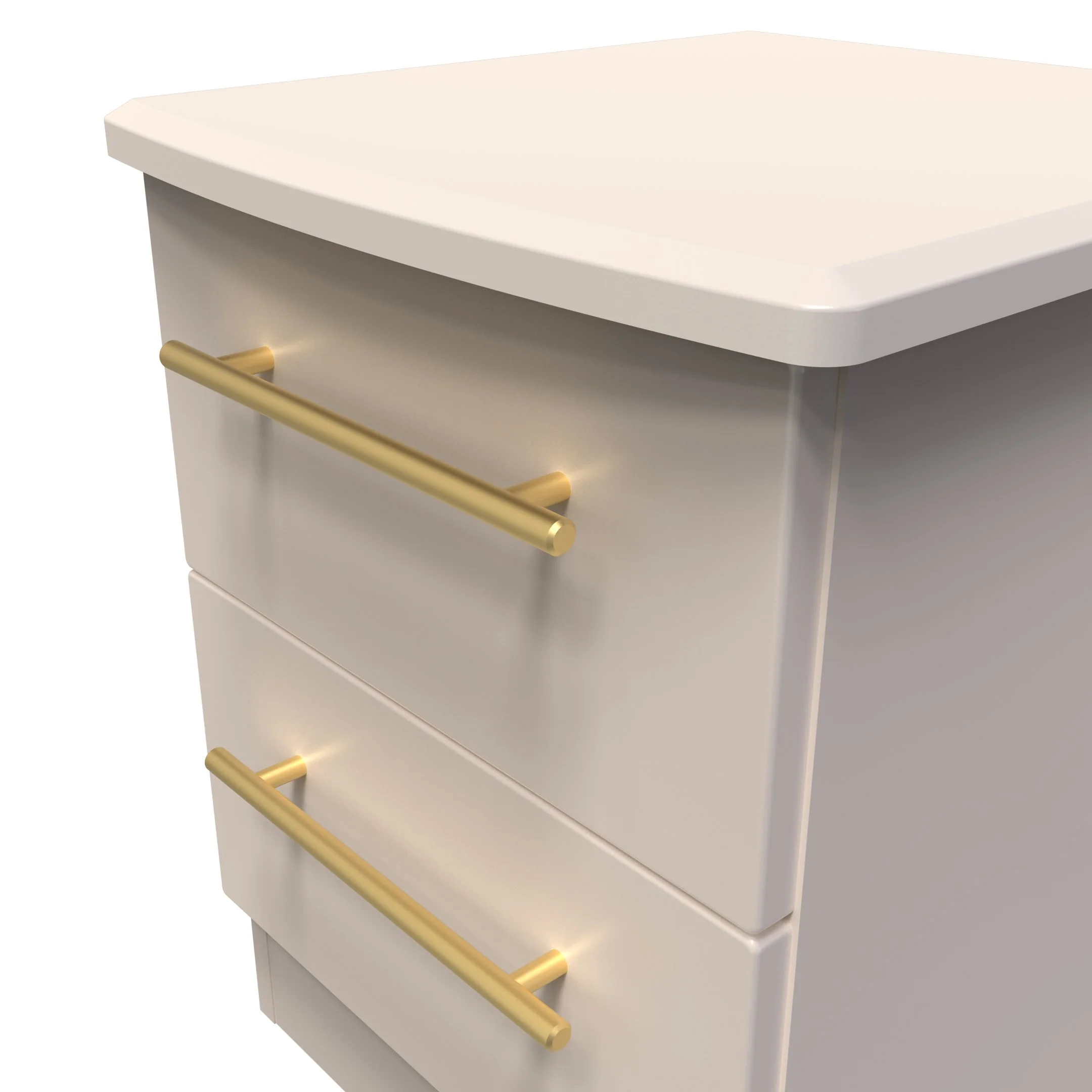 Ealing Ready Assembled 2 Drawer Bedside Cabinet in Kashmir Matt - Image 4