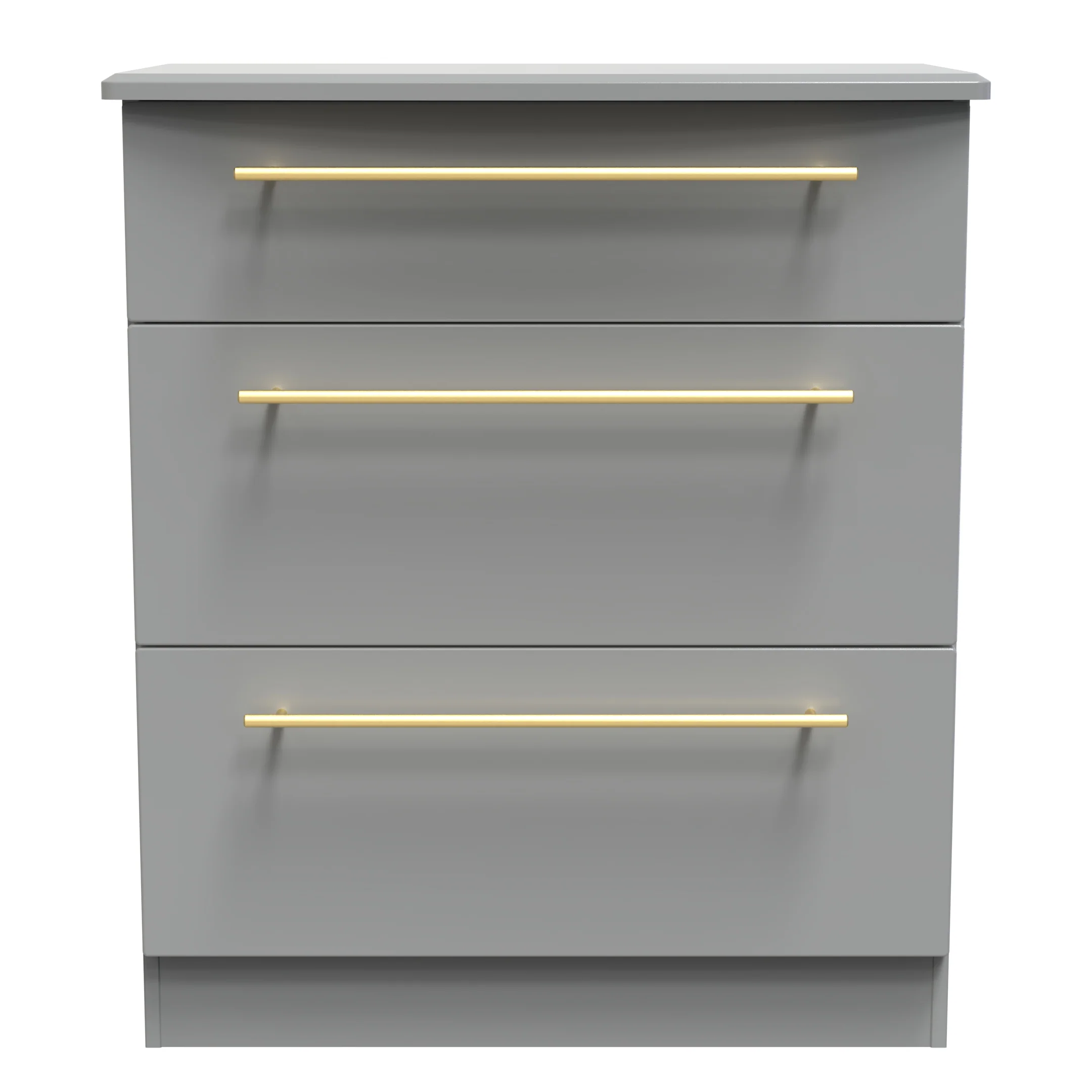 Ealing Ready Assembled 3 Drawer Deep Chest In Dusk Grey