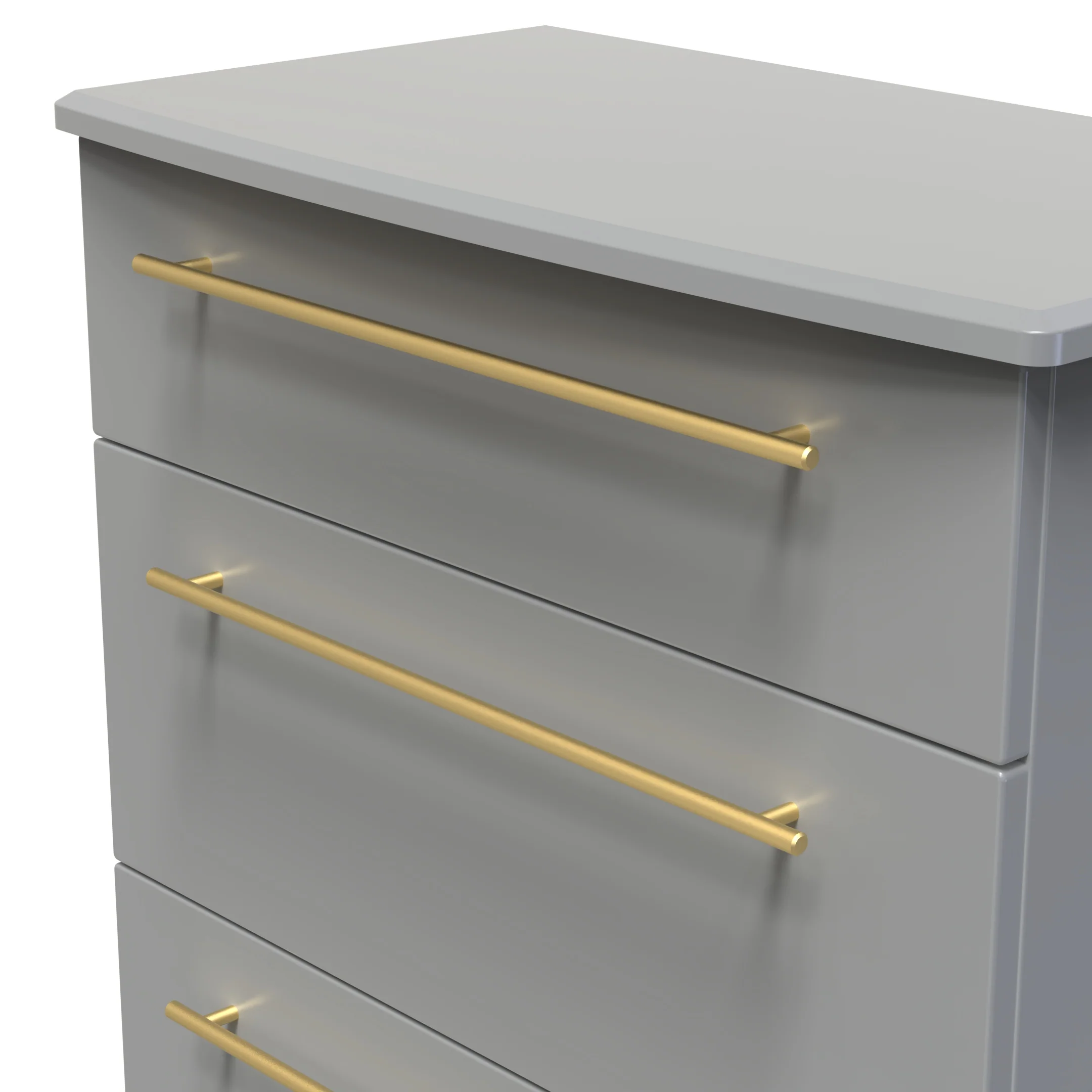 Ealing Ready Assembled 3 Drawer Deep Chest In Dusk Grey - Image 4
