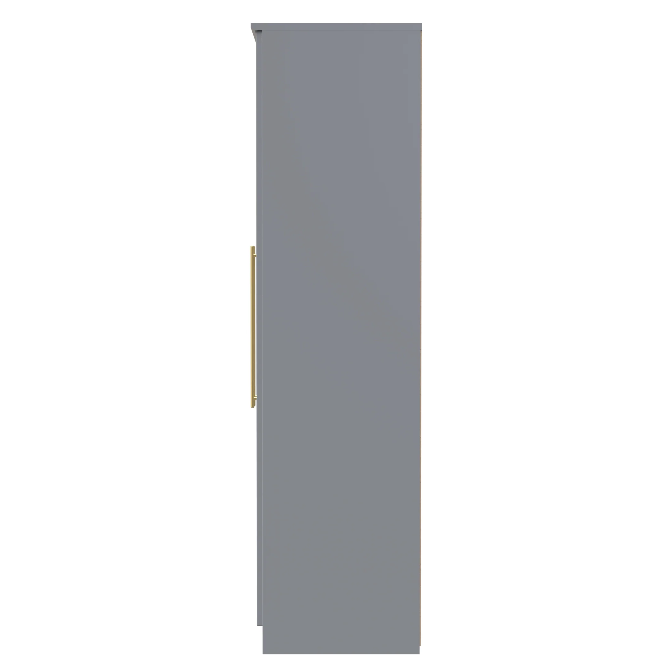 Ealing Ready Assembled Tall 4 Door 2 Centre Mirrors Wardrobe In Dusk Grey - Image 2