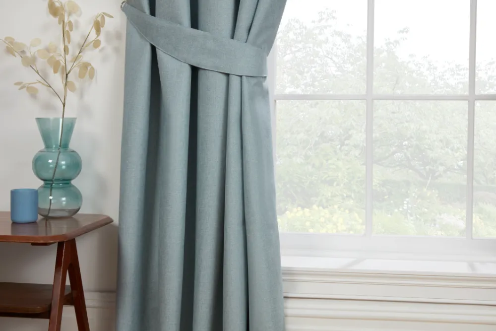 ECLIPSE DUCK EGG 3" PENCIL PLEAT CURTAINS - Image 4