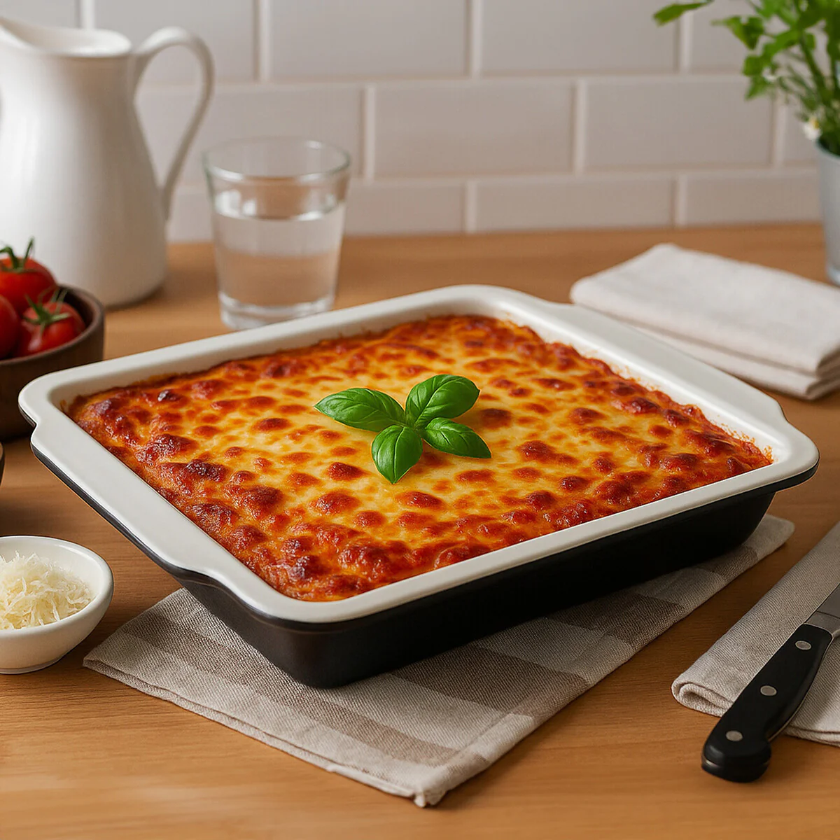 Ecocook Black Baking Dish With Handles - Image 2