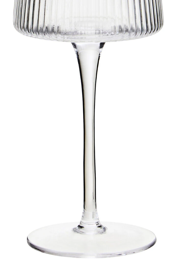 Eldon Set of Four Ribbed Wine Glasses - Image 8