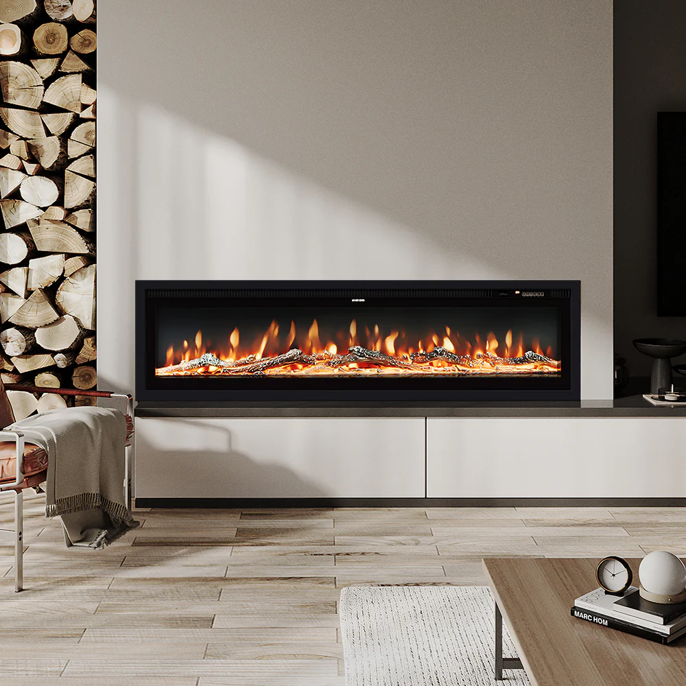 Electric Fireplace With Remote 12 Flame Colours 1500W - Image 9