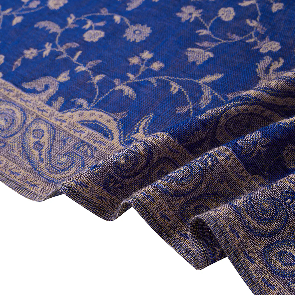 Elegant Jacquard Faux Cashmere Scarf Shawl - Image 5