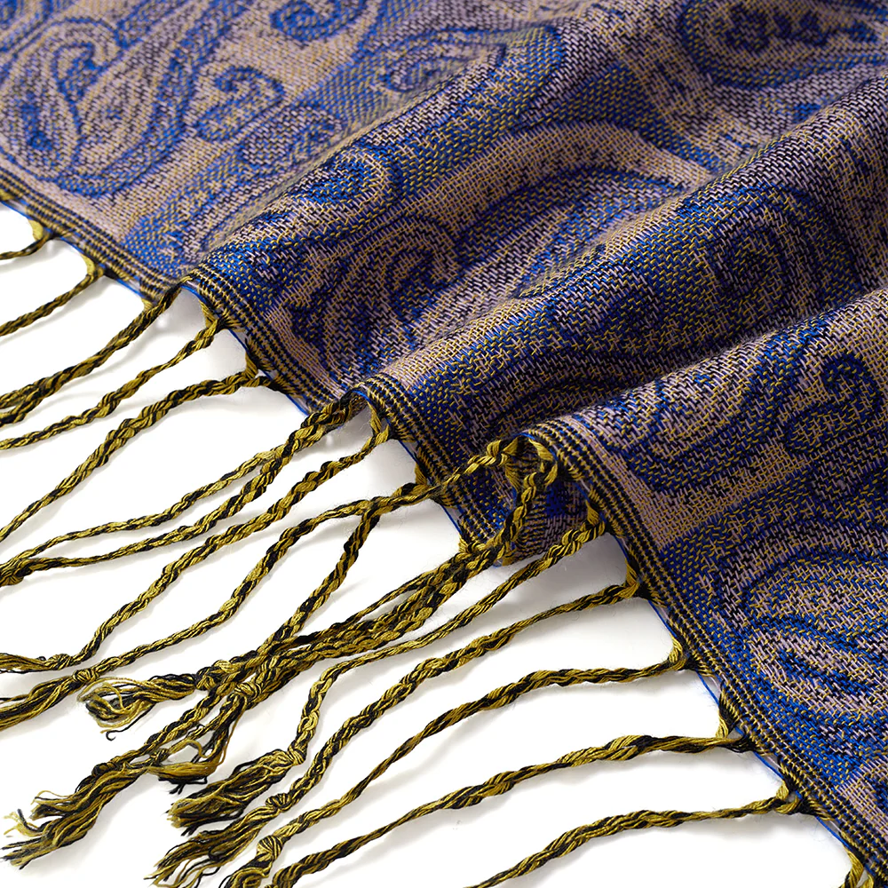 Elegant Jacquard Faux Cashmere Scarf Shawl - Image 6