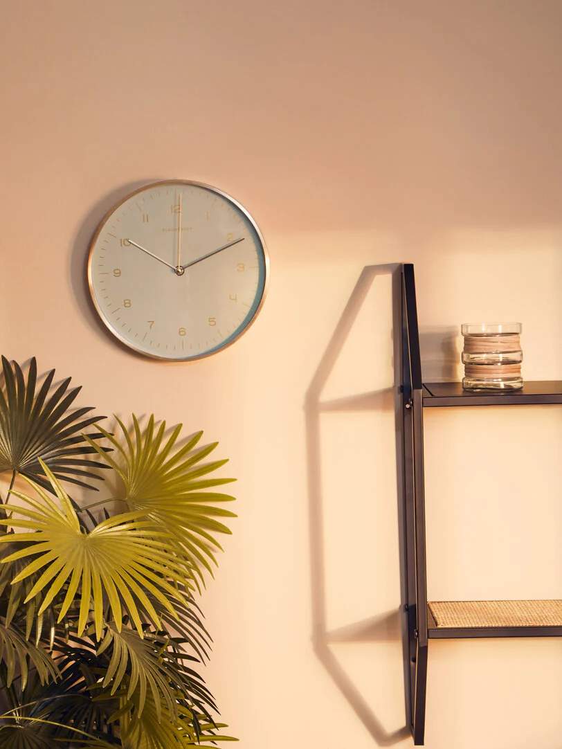 Elko Gold And Mint Green Finish Wall Clock - Image 3