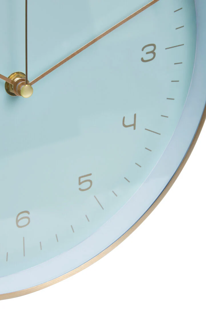 Elko Gold And Mint Green Finish Wall Clock - Image 5