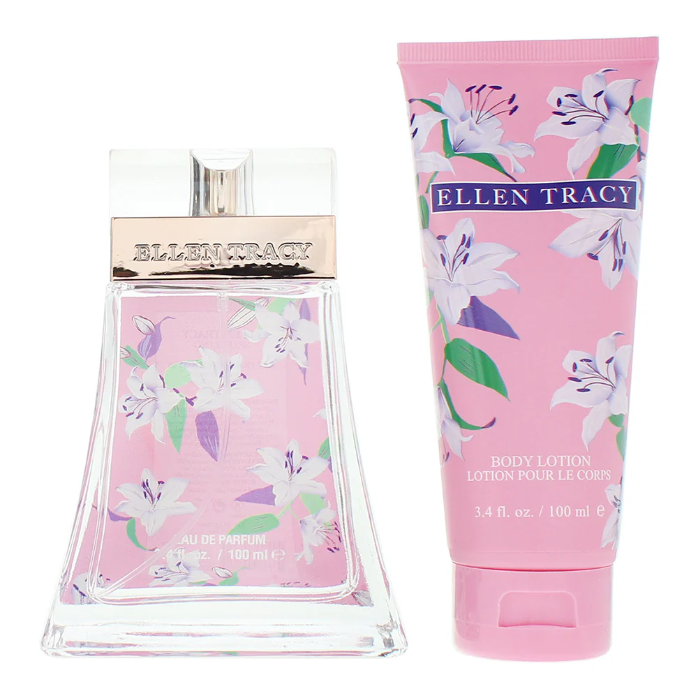 Ellen Tracy Classic Florals Pink Sparkling Photobox 2 Piece Gift Set: Eau De Par - Image 2