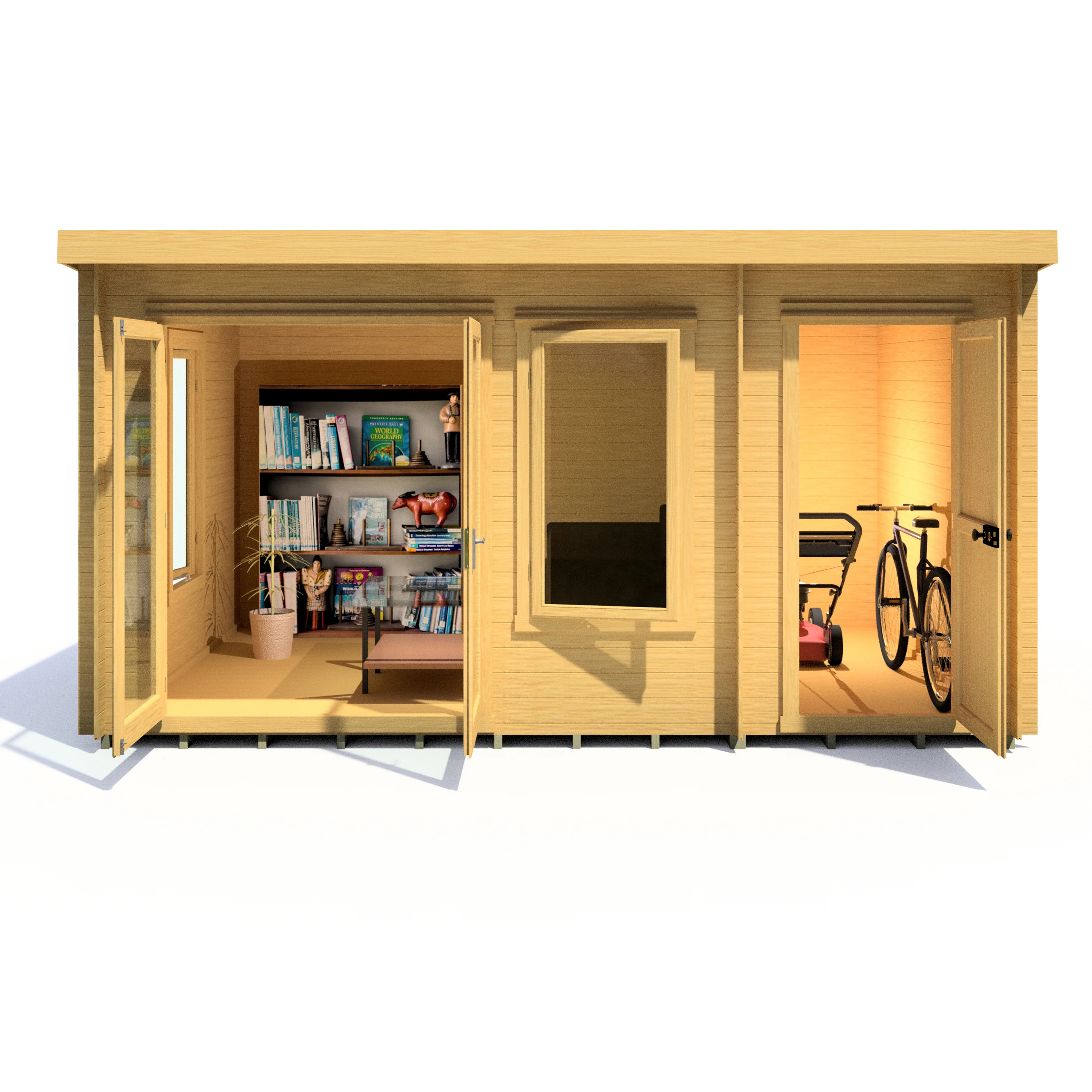 Elm Log Cabin With Storage - Image 2