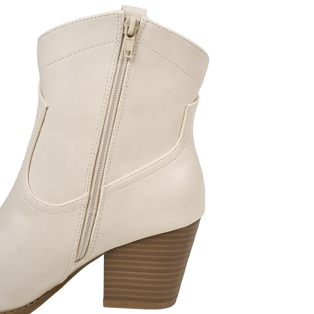 Embroidered Pointed Toe Cowboy Ankle Boots with Block Heel - Image 8