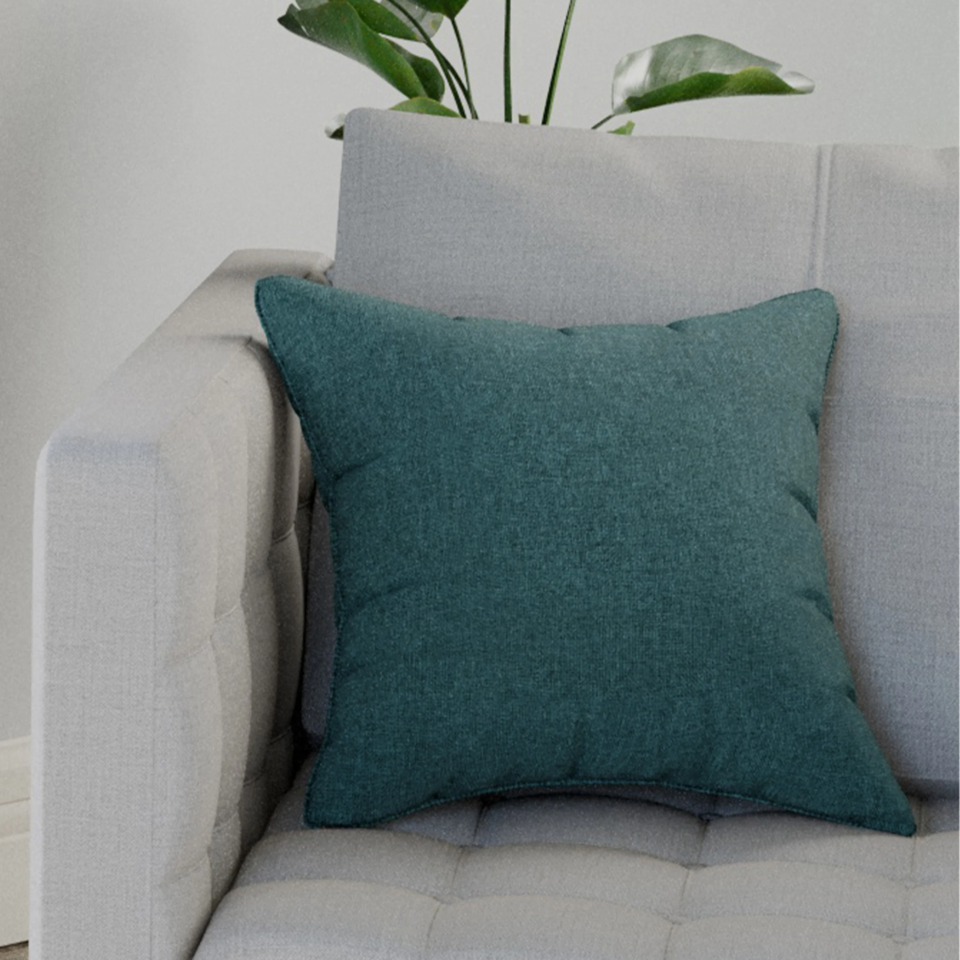 Enhanced Living Austin/Dallas Textured Pair Of Cushion Covers - 43x43cm - Image 8