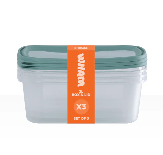Everyday Set Of 3 2L Food Boxes - Image 2