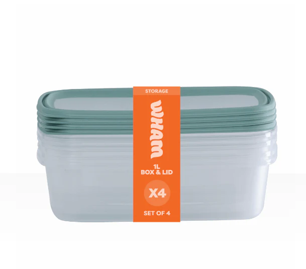 Everyday Set Of 4 1L Food Boxes - Image 2
