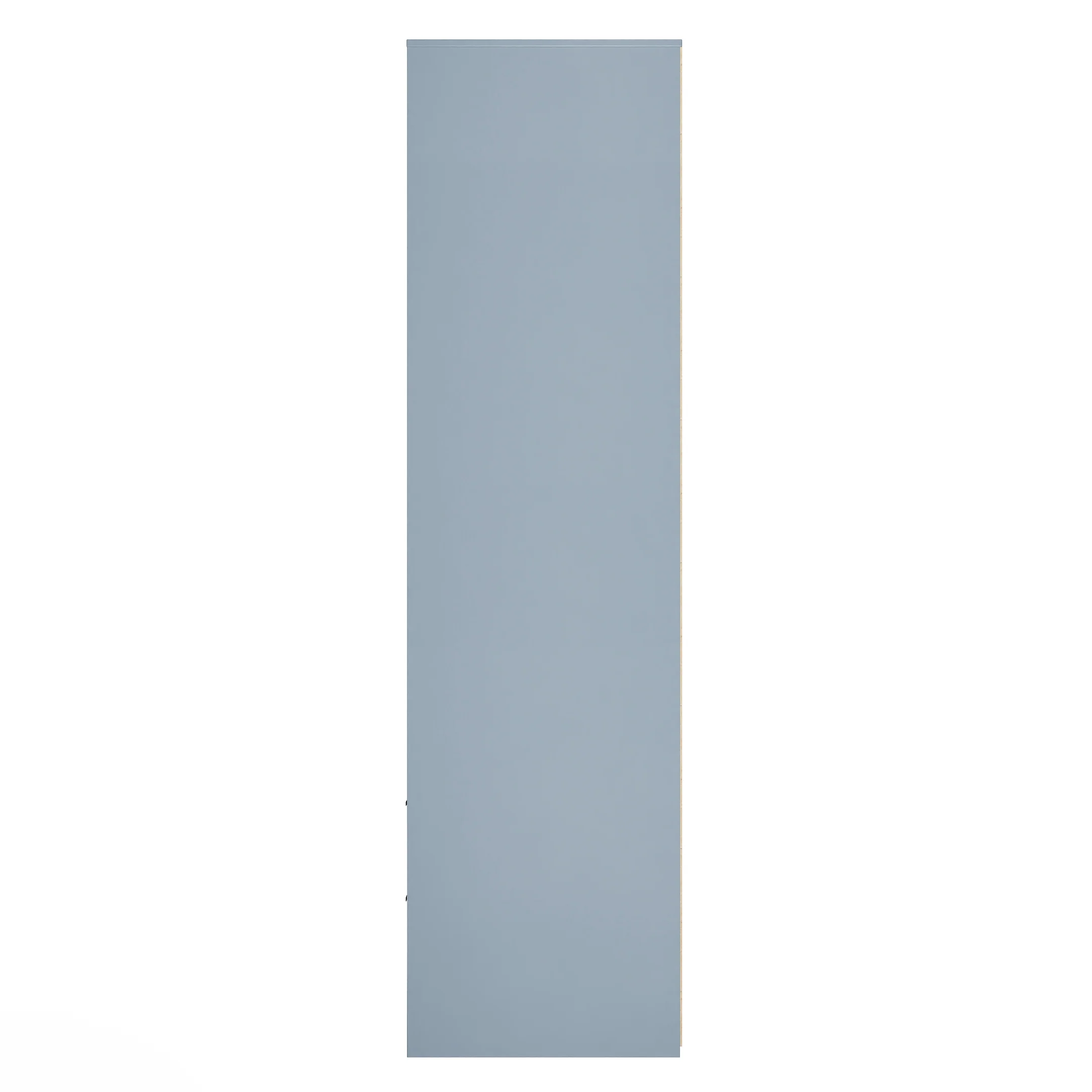 Fluted 2 Drawer Double Wardrobe in Denim Blue - Ready Assembled - Image 3