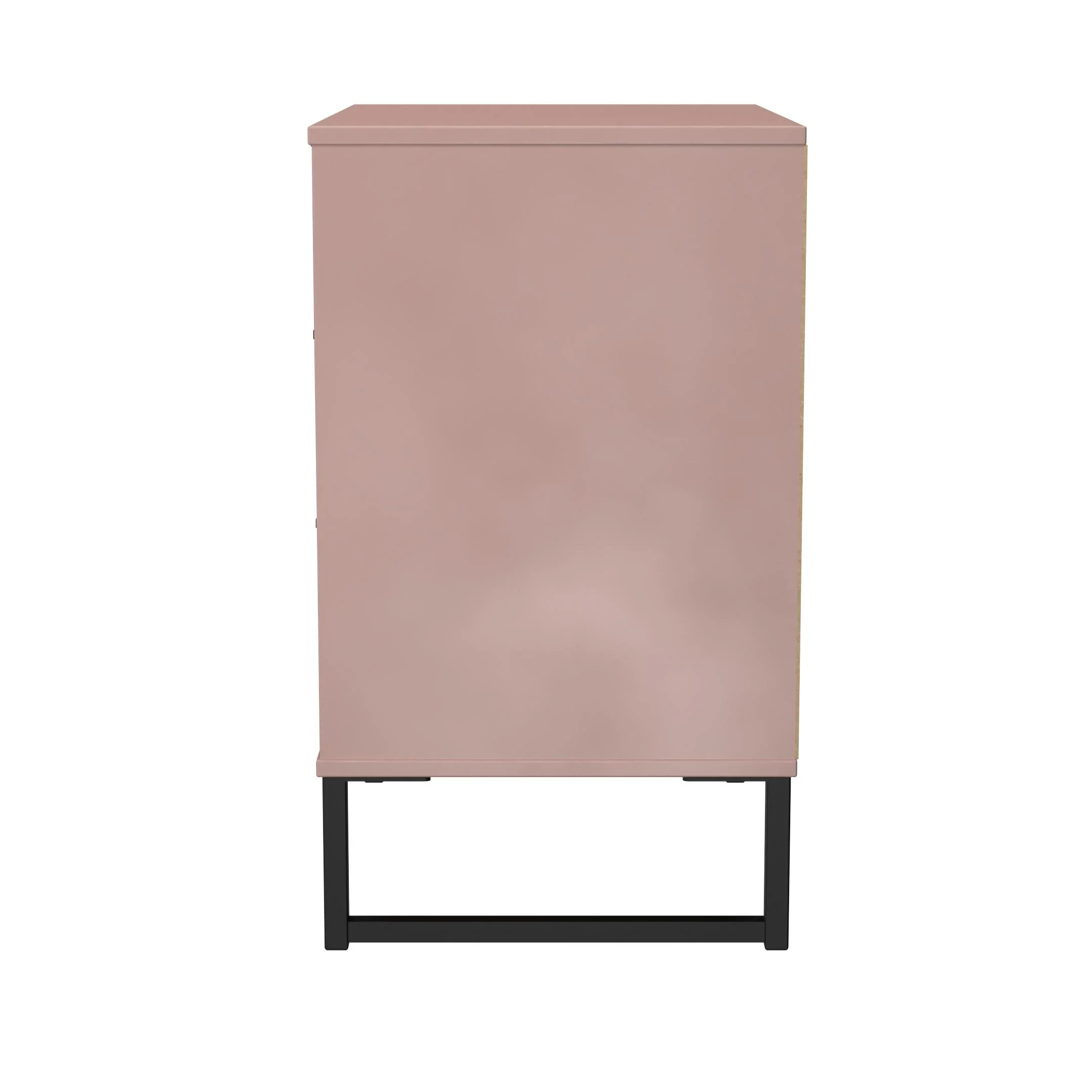 Fluted 3 Drawer Chest in Kobe Pink - Ready Assembled - Image 3