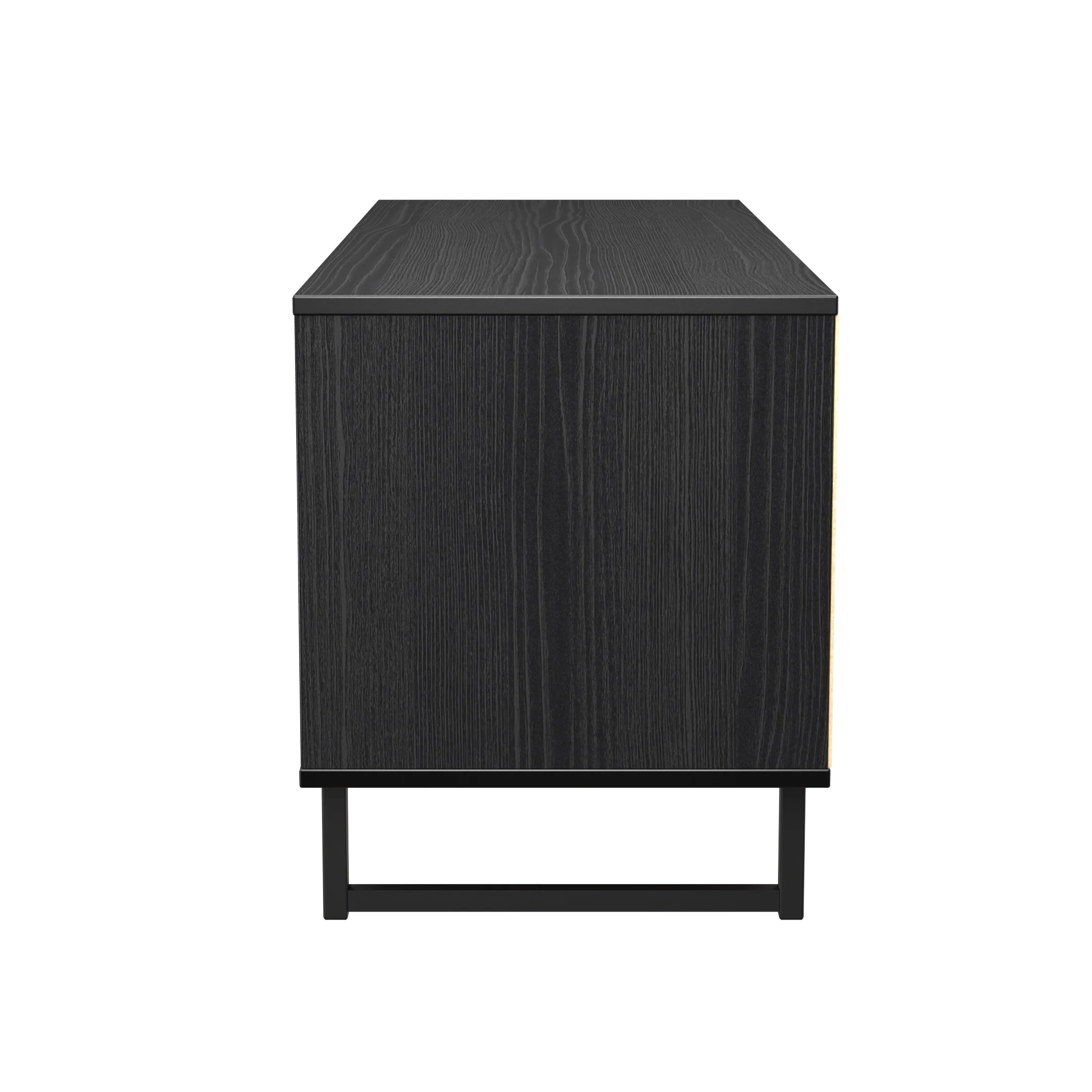 Fluted 4 Drawer Bedbox in Black Ash - Ready Assembled - Image 3