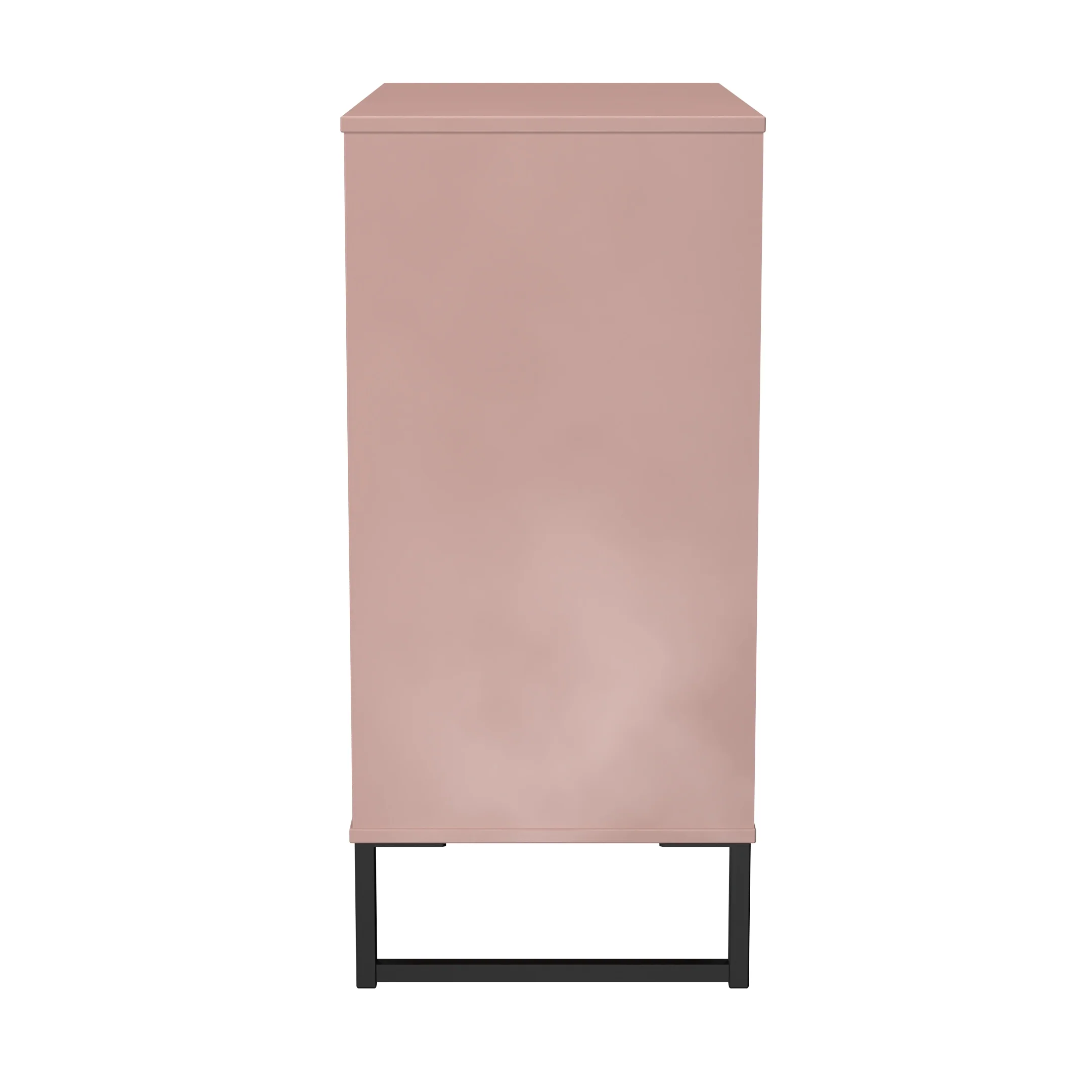 Fluted 4 Drawer Chest in Kobe Pink - Ready Assembled - Image 3