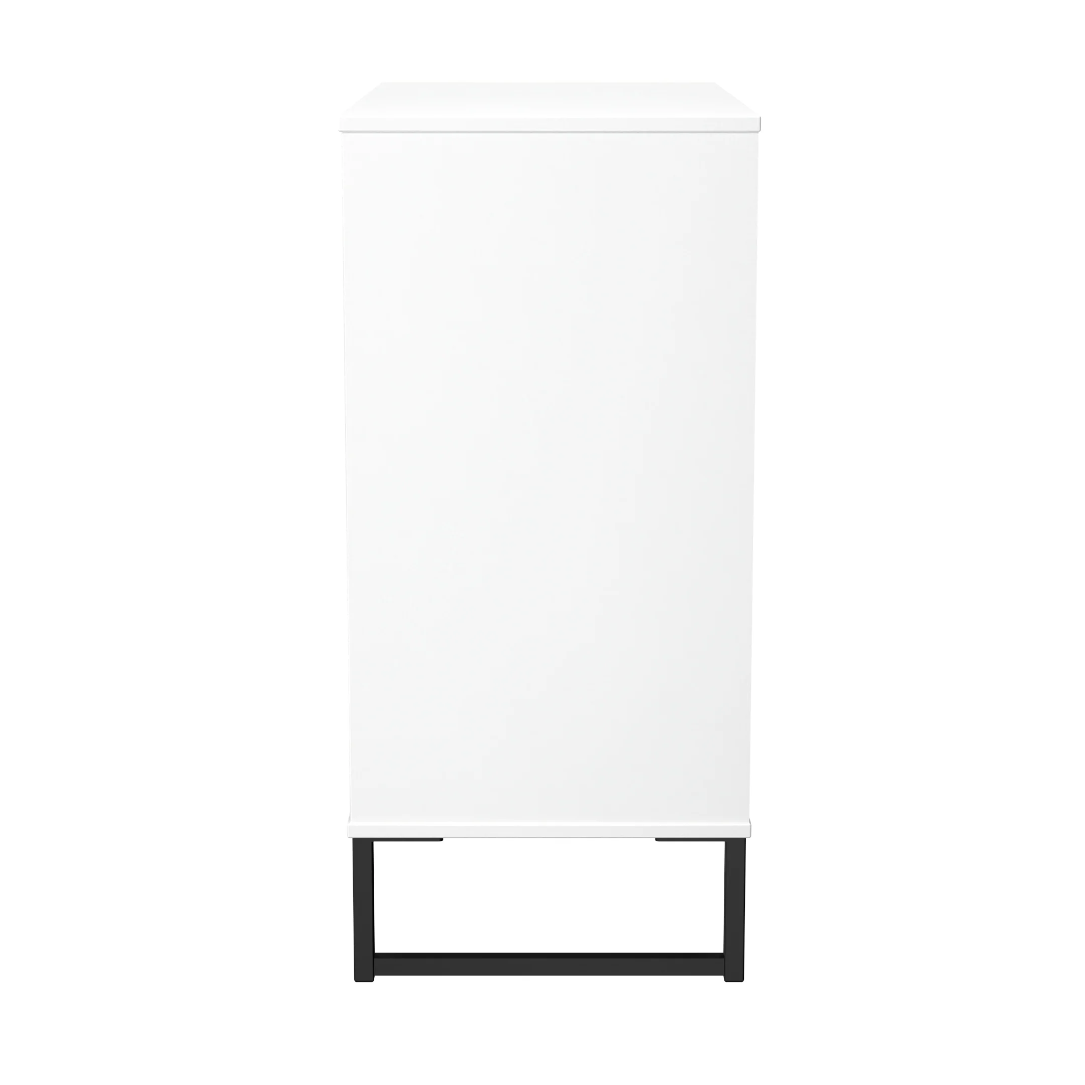 Fluted 4 Drawer Chest in White Matt - Ready Assembled - Image 3