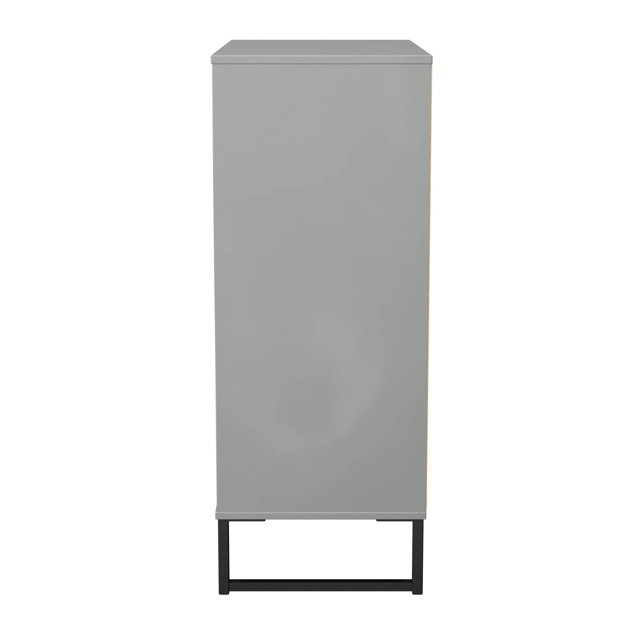Fluted 5 Drawer Chest in Dusk Grey - Ready Assembled - Image 3