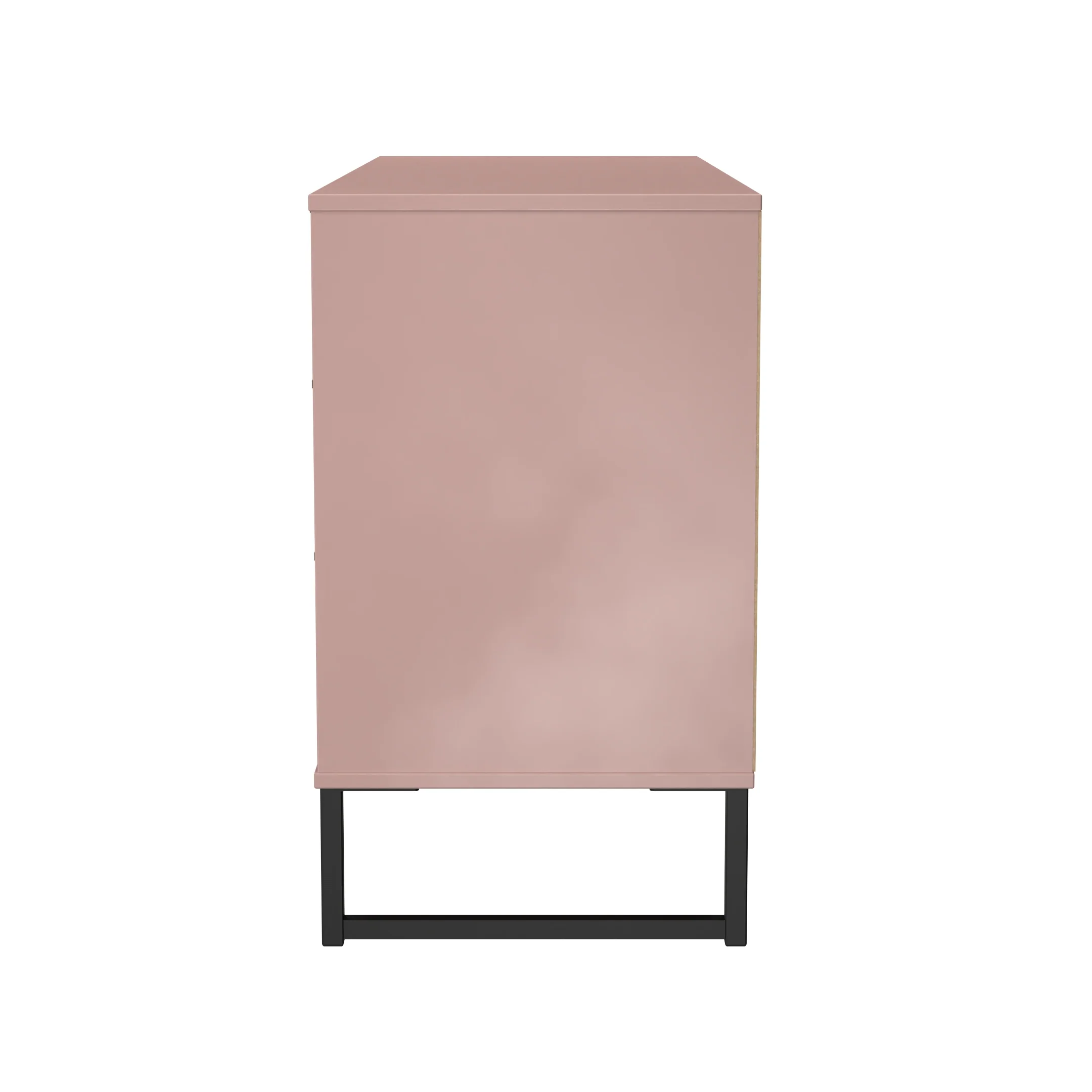 Fluted 6 Drawer Midi Chest in Kobe Pink - Ready Assembled - Image 3