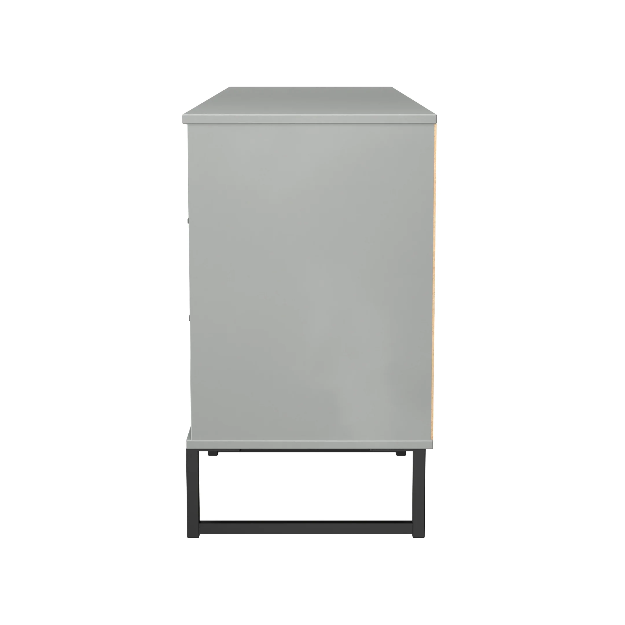 Fluted 6 Drawer Sideboard in Dusk Grey - Ready Assembled - Image 3