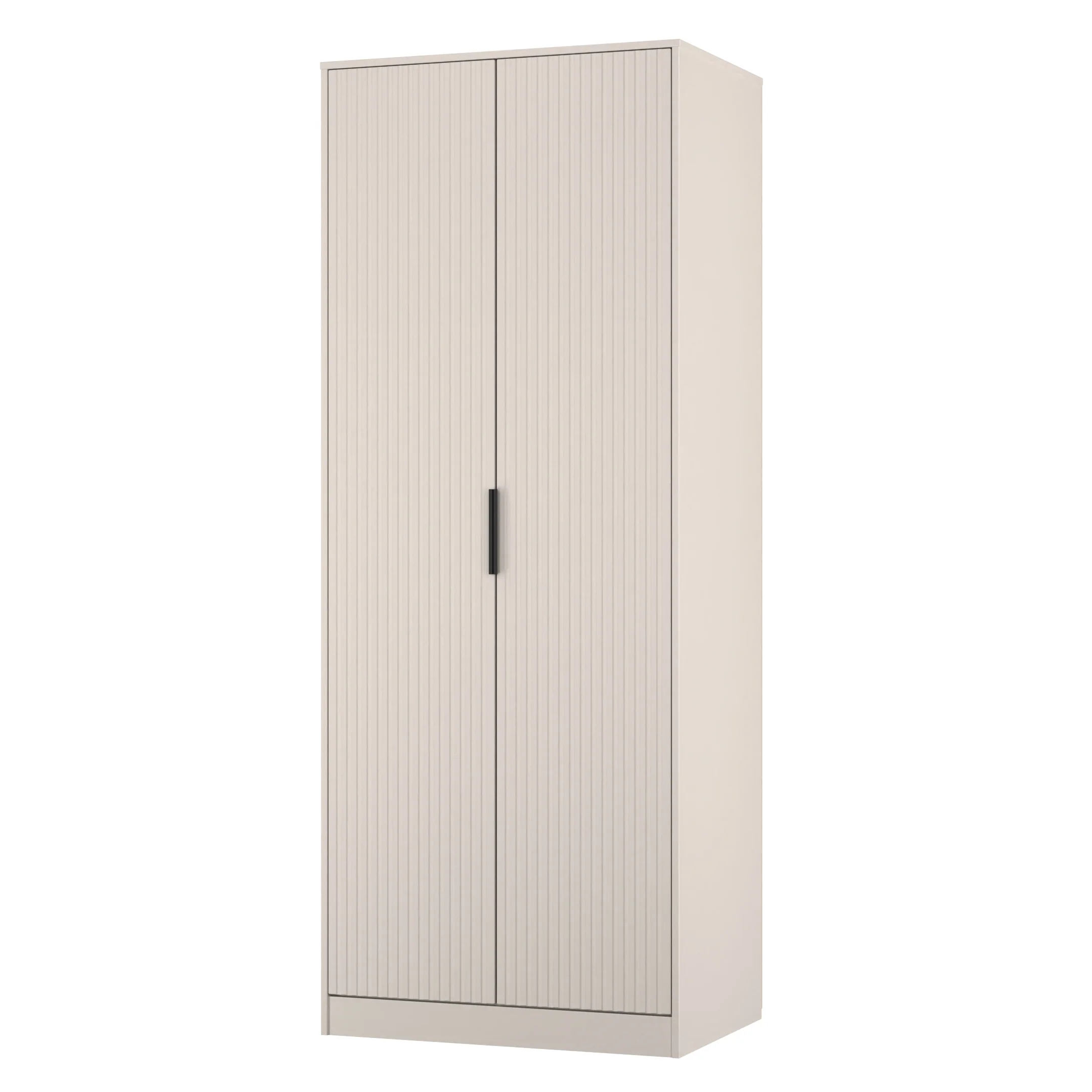 Fluted Double Wardrobe in Kashmir Matt - Ready Assembled - Image 3