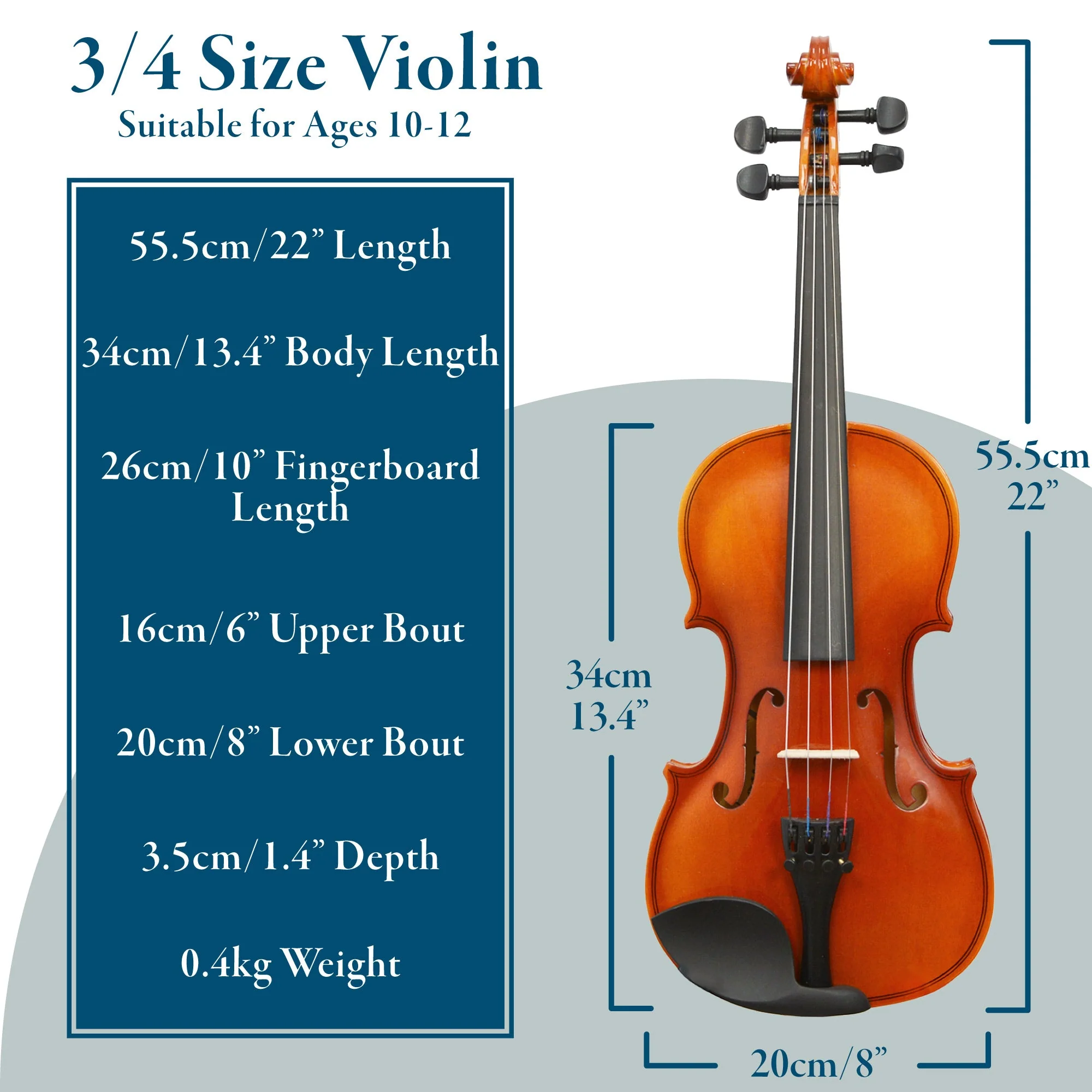 Forenza Uno Series Violin Outfit - Image 7
