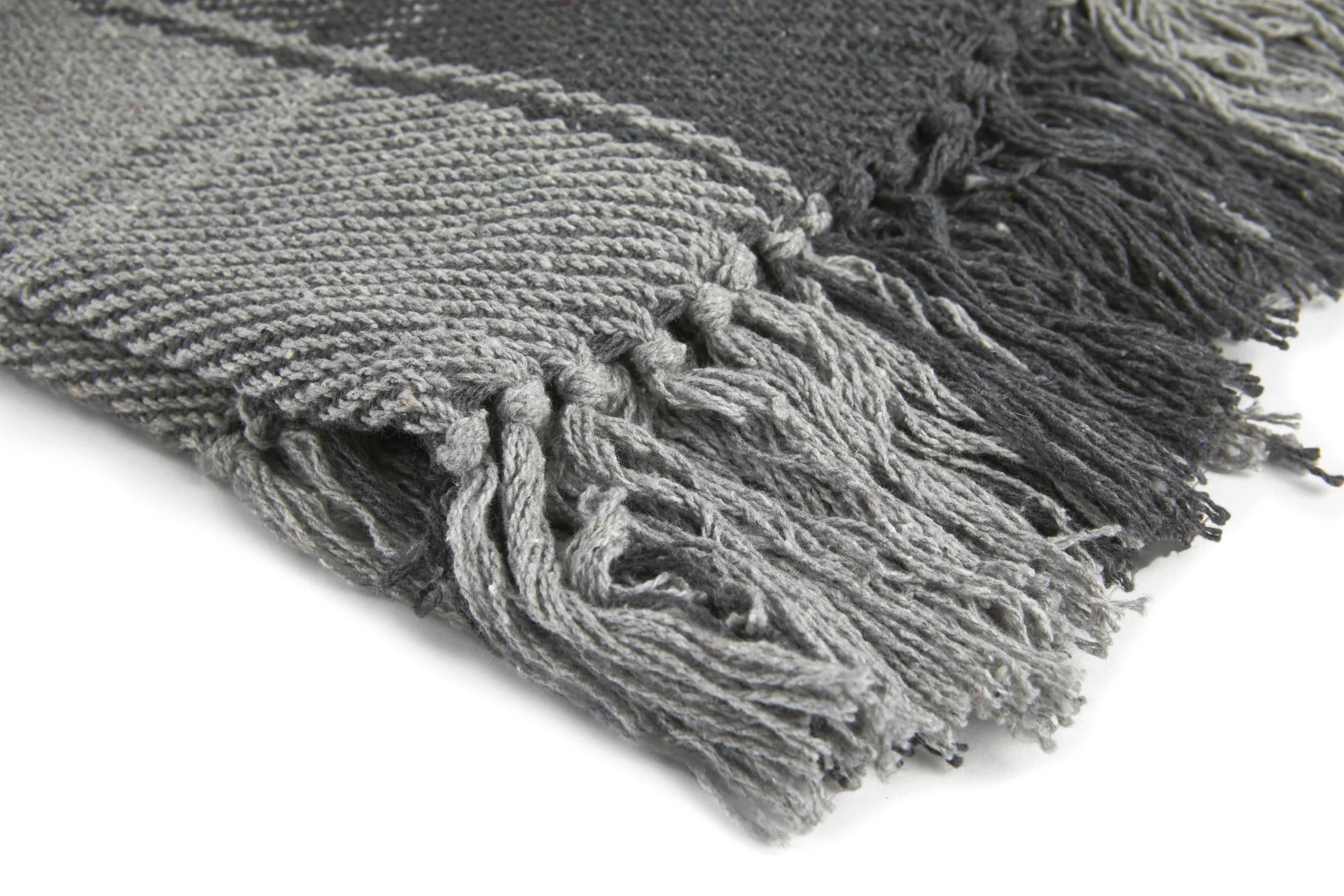 Frisco - Recycled Cotton Throw in Charcoal (70" x 100") - Image 2