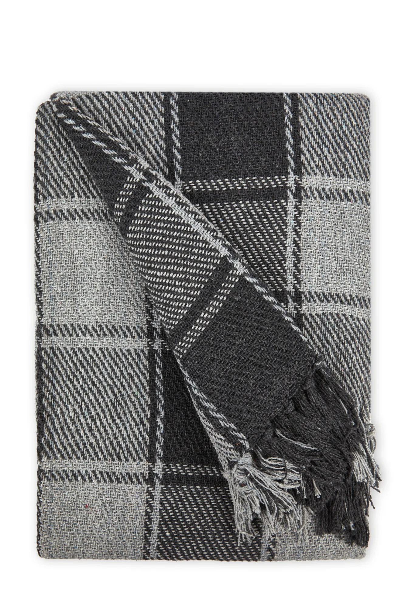 Frisco - Recycled Cotton Throw in Charcoal (70" x 100") - Image 5