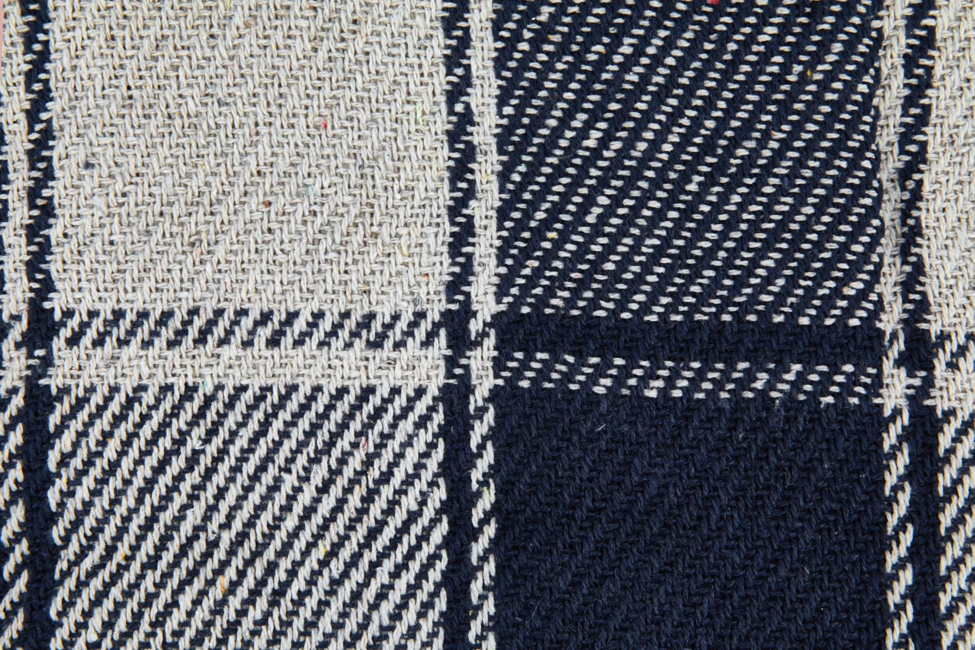 Frisco - Recycled Cotton Throw in Navy Blue (70" x 100") - Image 6
