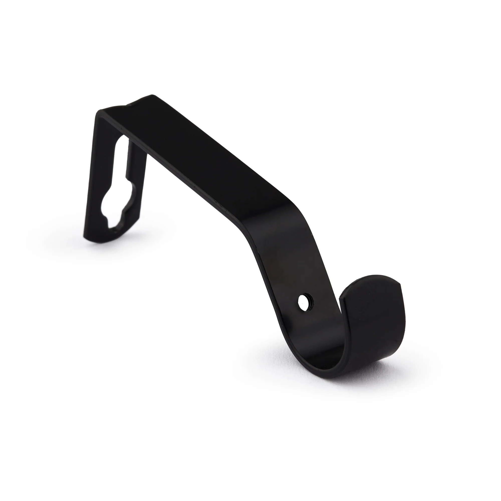 Full Stop - Extendable Curtain Pole with pair of end finials in Matt Black - Image 4