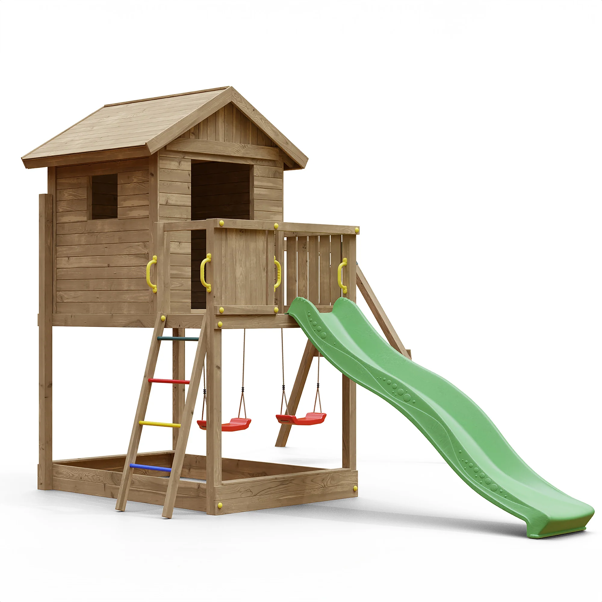 Galaxy Playfort - Climbing Frame With Swings And Slide