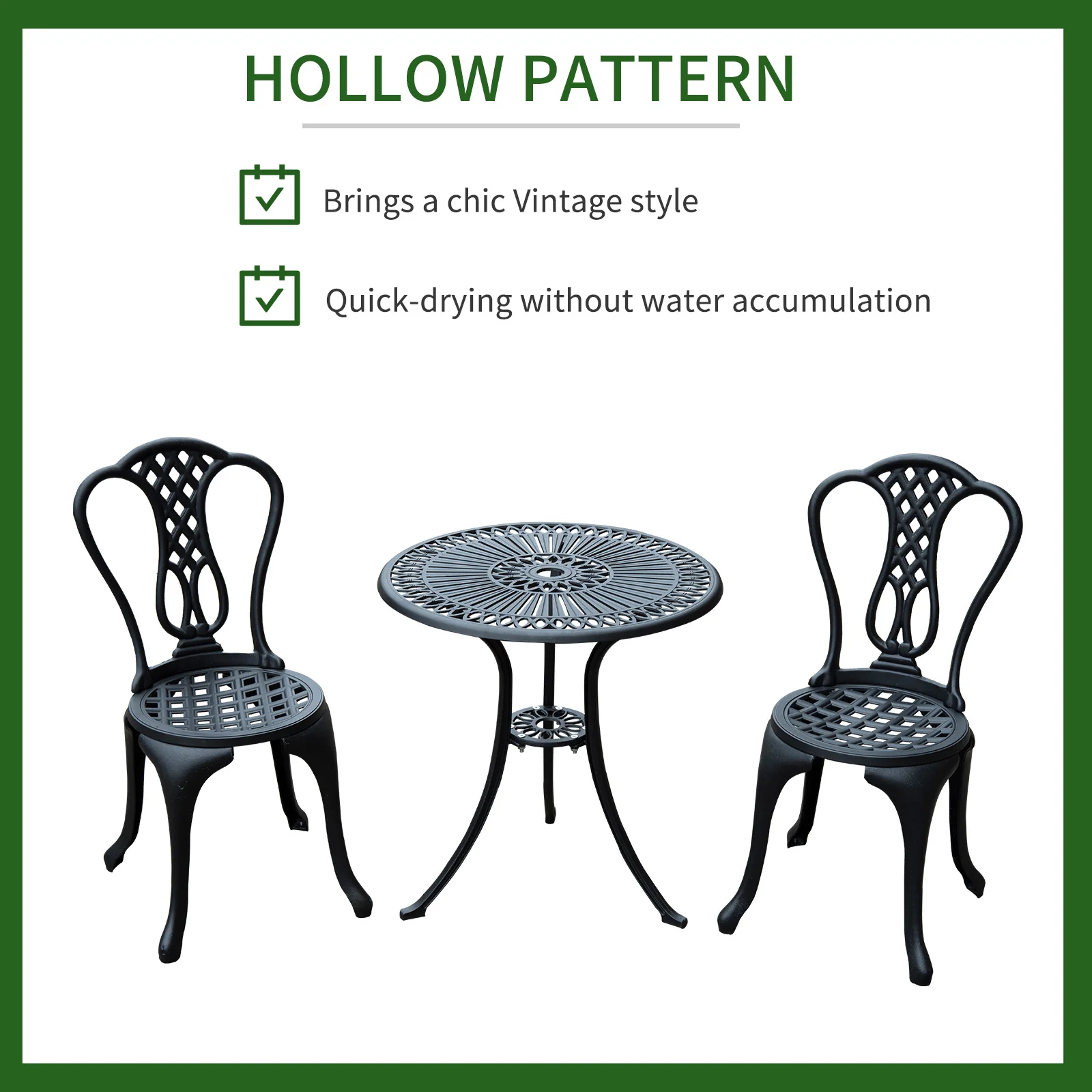 Outsunny Garden Coffee Set - Image 5