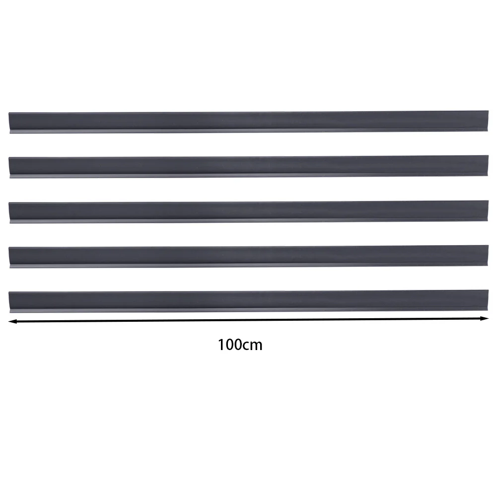 Garden Sanctuary 5 Pcs Garden Fence PVC Privacy Screen Panel Slat Strips Fixing Clip 1 M - Image 4
