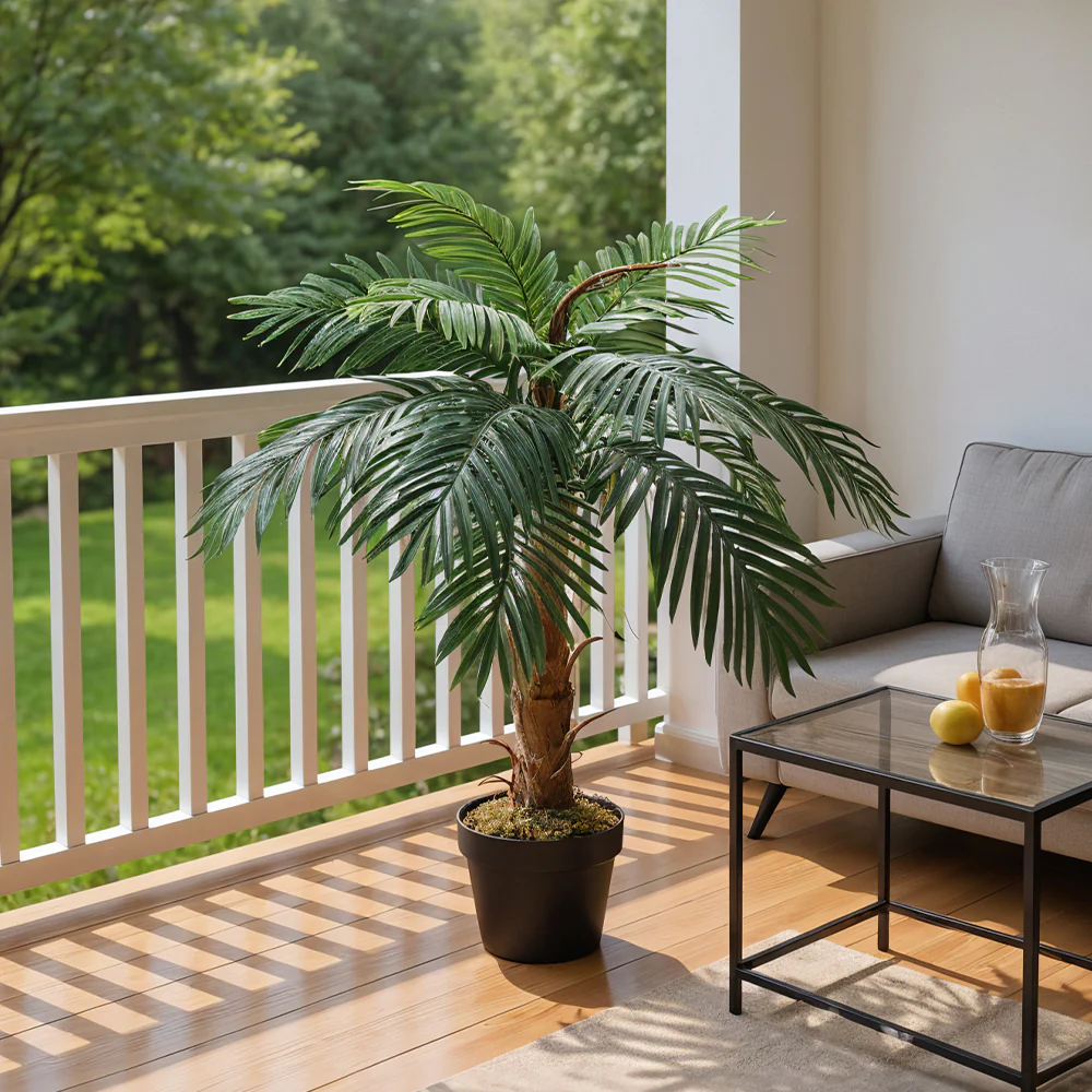 Garden Sanctuary Artificial Potted Plant Palm Tree For Home Decoration - Image 2