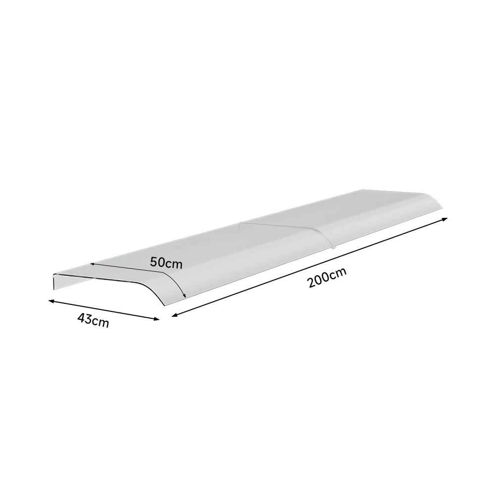 Garden Sanctuary Frosted Window Door Awning Canopy - Image 4