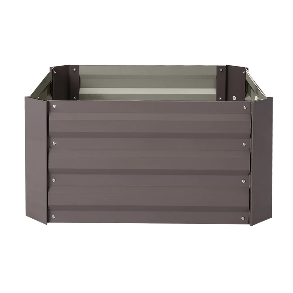 Garden Sanctuary Galvanized Steel Square Raised Garden Bed Planter Box - Image 5