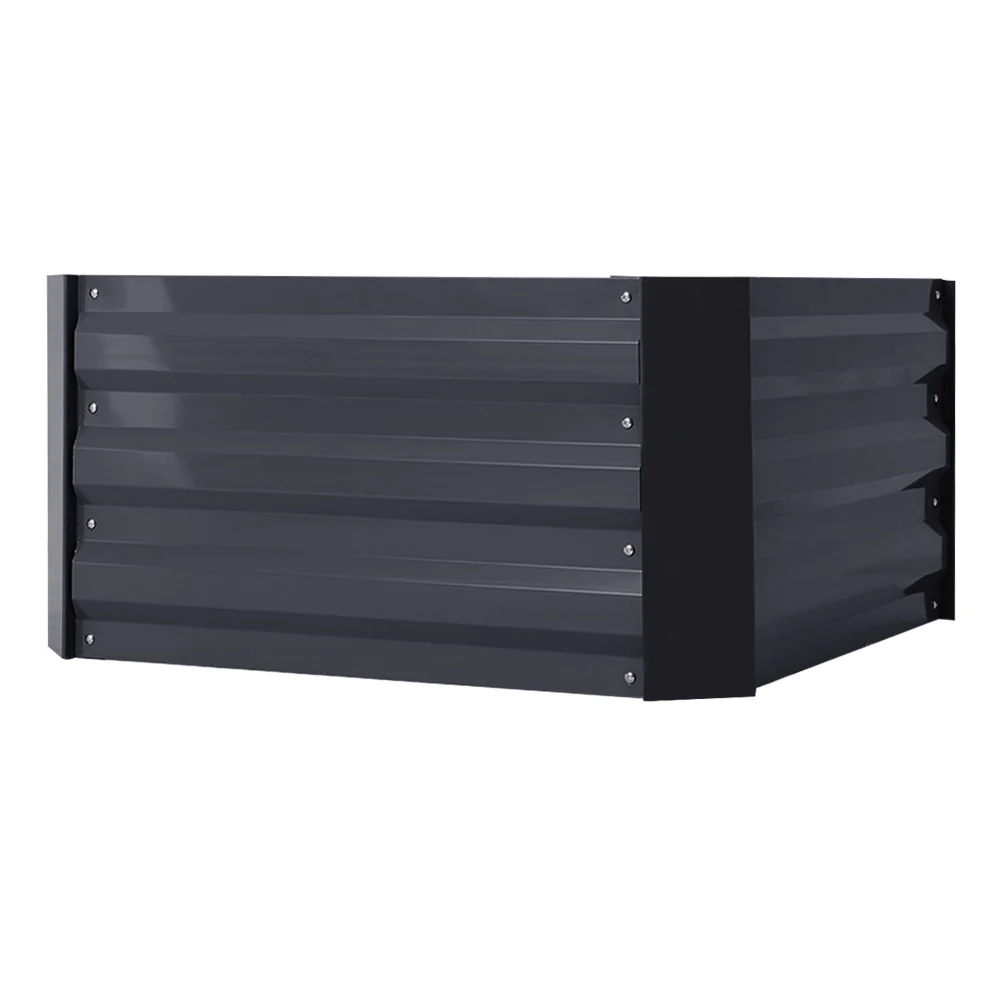 Garden Sanctuary Galvanized Steel Square Raised Garden Bed Planter Box - Image 6