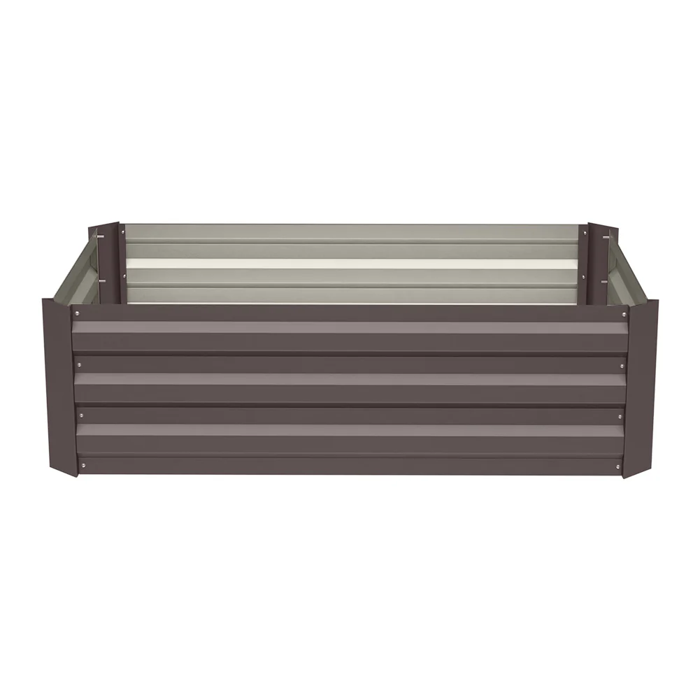 Garden Sanctuary Galvanized Steel Square Raised Garden Bed Planter Box - Image 5