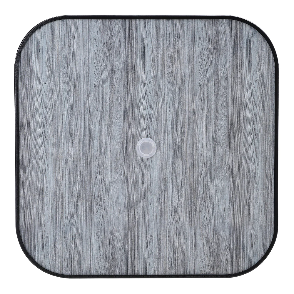 Garden Sanctuary Garden Tempered Glass Wood Grain Coffee Table - Image 5