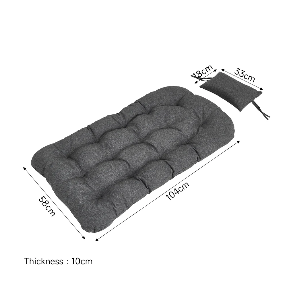 Garden Sanctuary Hanging Chair With Stand And Cushion - Grey - Image 9