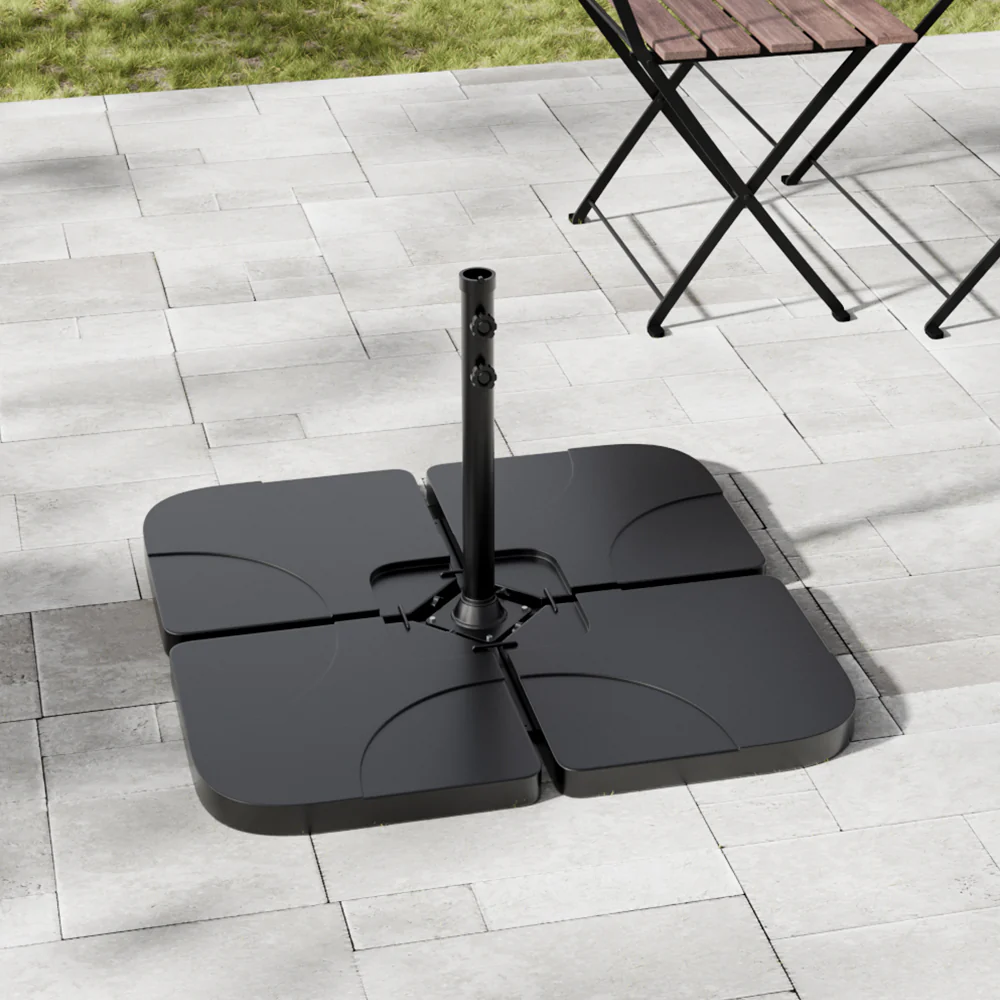 Garden Sanctuary HDPE Square Water And Sand Filled Freestanding Parasol Base - Image 2