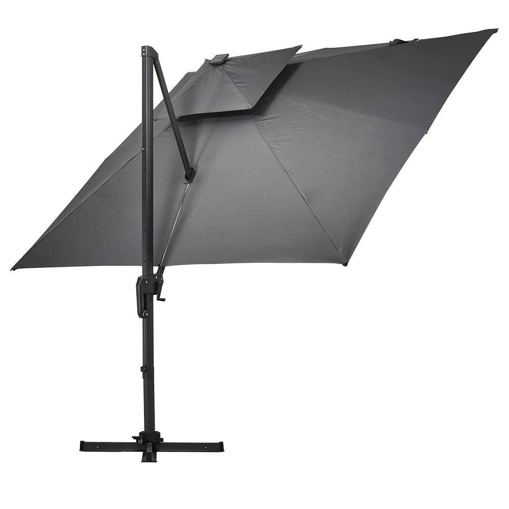 Garden Sanctuary Outdoor Large 3M LED Cantilever Parasol - Image 4