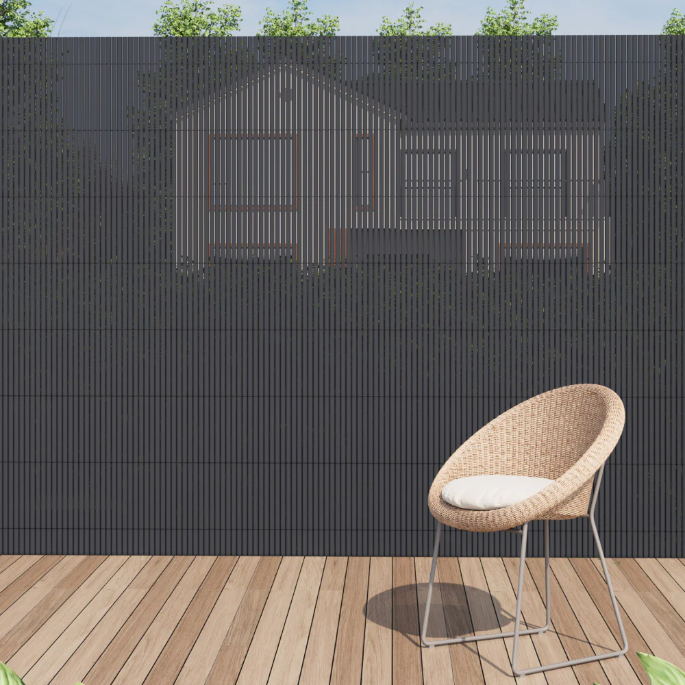 Garden Sanctuary PVC Privacy Fence, Sun-blocked Screen Panels, Blindfold For Balcony